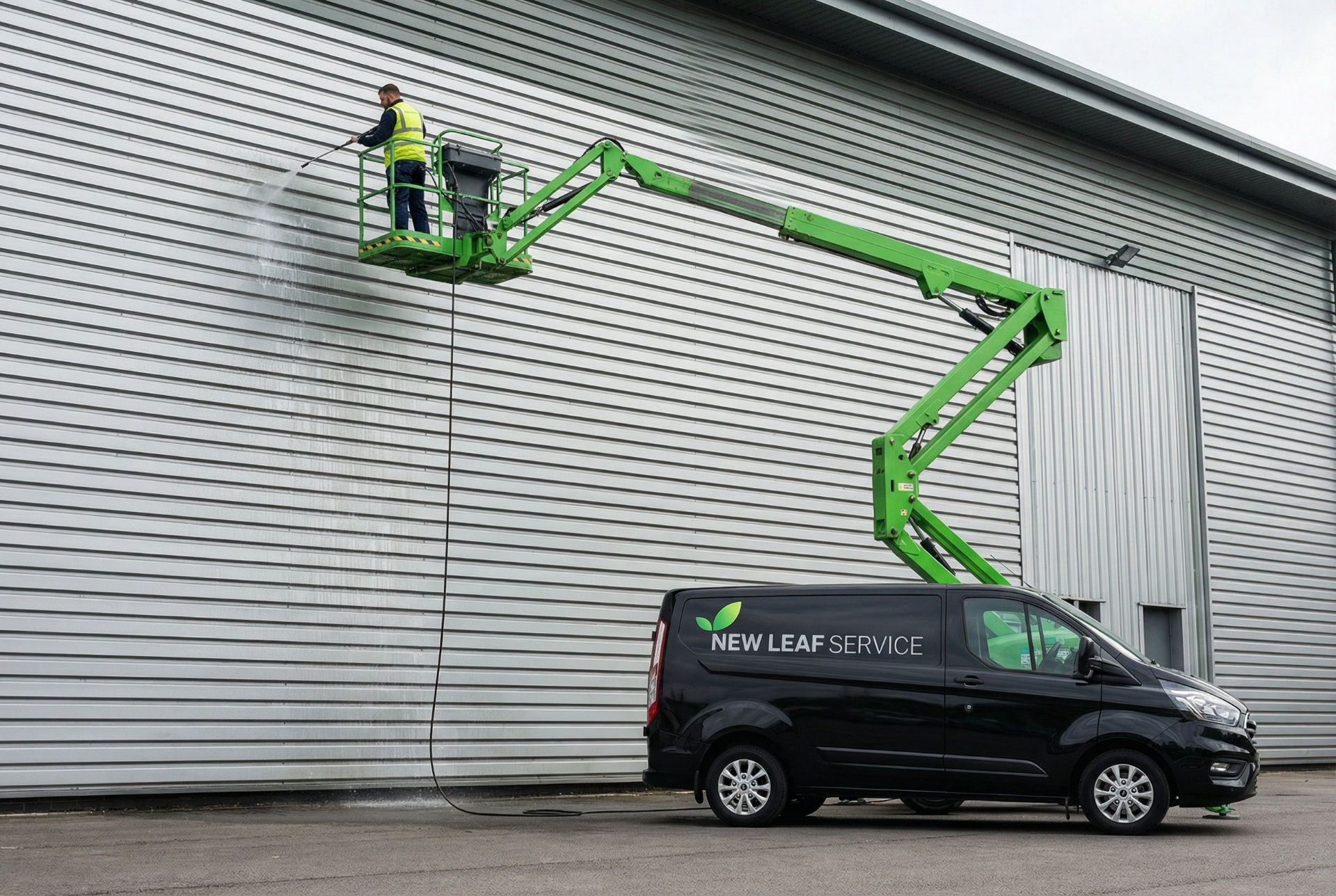 commercial surface cleaning milton keynes – restored retail park car park and pathways